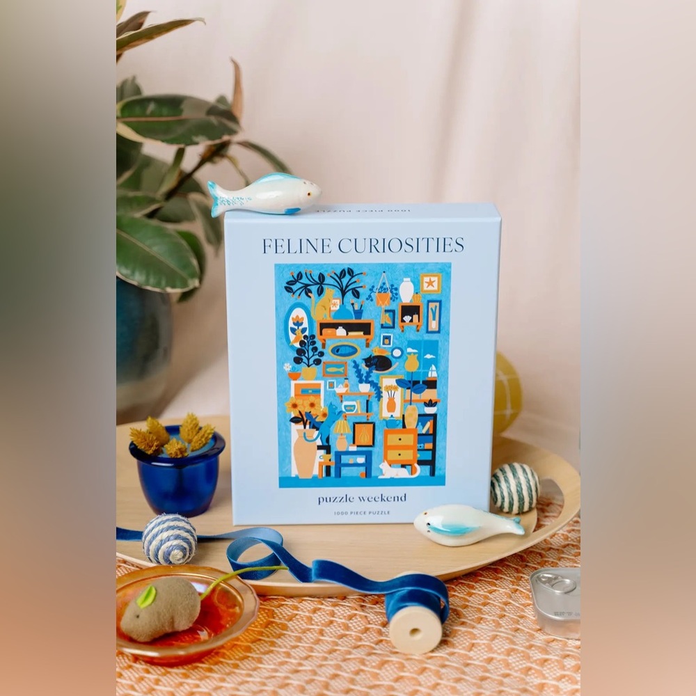 Puzzle Weekend Feline Curiosities 1000-Piece Puzzle